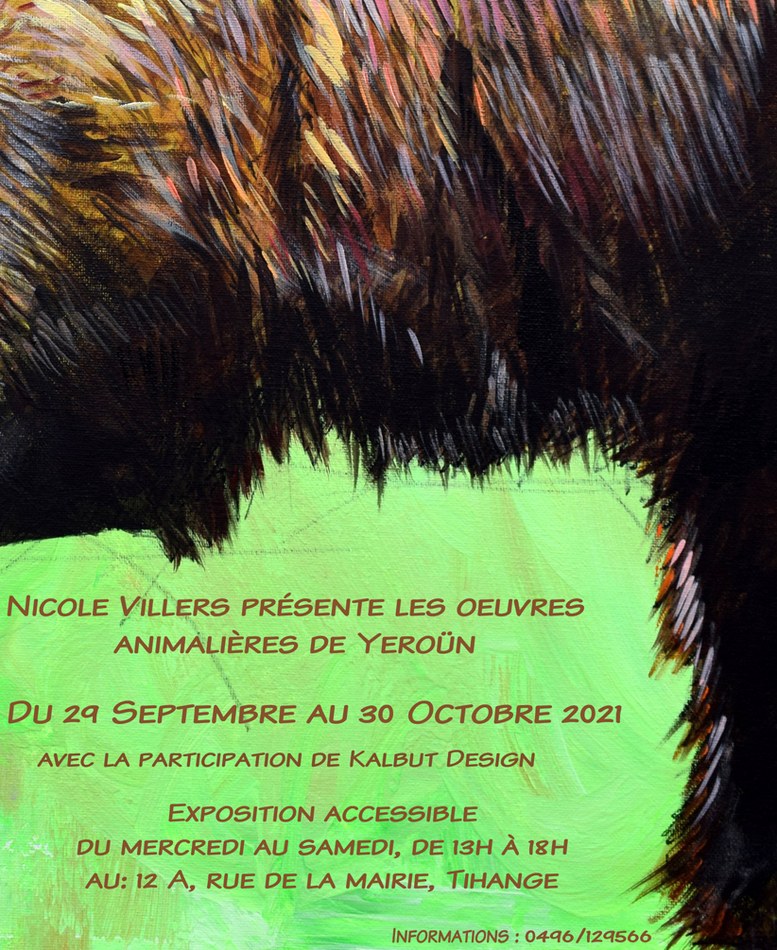 Affiche Expo Yeroun chez Nicole  Villers (format plus léger)